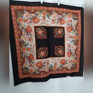 Les Olivades Floral Patterned Cotton Scarf